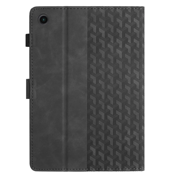 Custodia per tablet Samsung Galaxy Tab A9, in pelle PU con protezione contro gli urti, supporto pieghevole - Nero