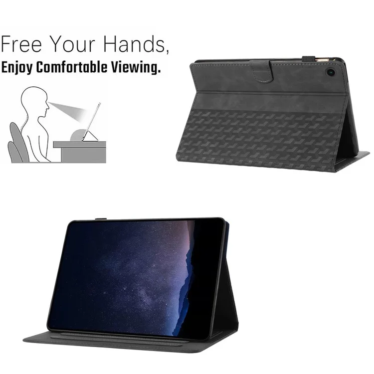 Чехол из ТПУ для Samsung Galaxy Tab A9+ с держателем для карт, чехол для планшета с печатью игровых блоков - черный