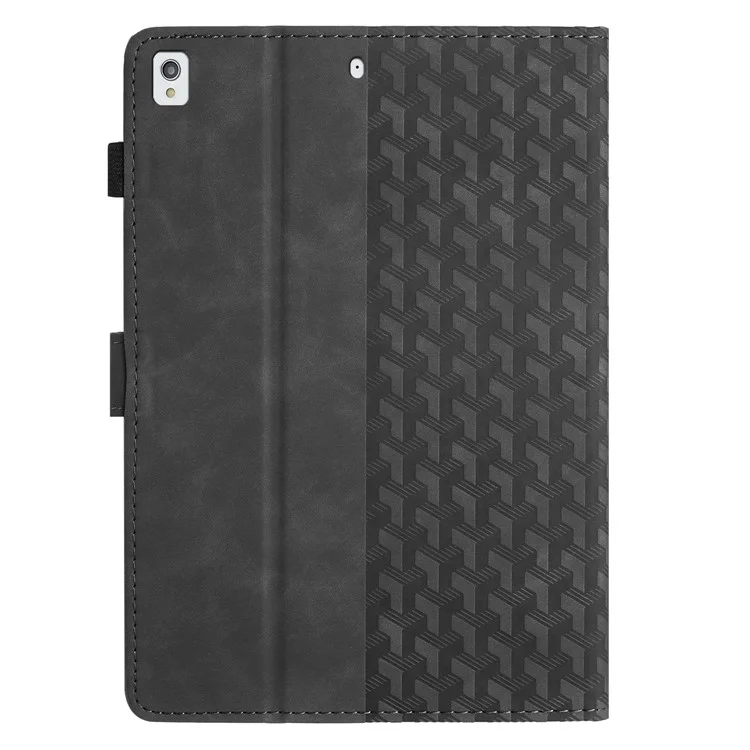 Pour iPad 10.2 (2021) (2019) (2020) / Pro 10.5 pouces (2017) / Air 10.5 pouces (2019) Blocs de construction imprimés Flip Cover - Noir