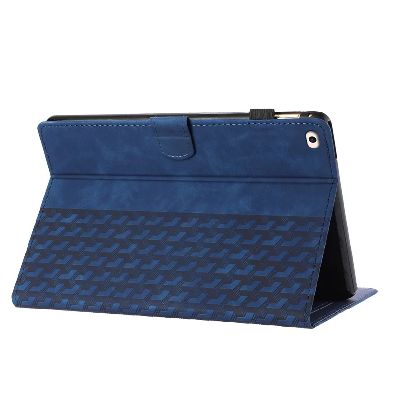 Leather Case for iPad mini / mini 2 / mini 3 / mini 4 / mini (2019) 7.9 inch Building Blocks Imprinted Tablet Cover - Blue