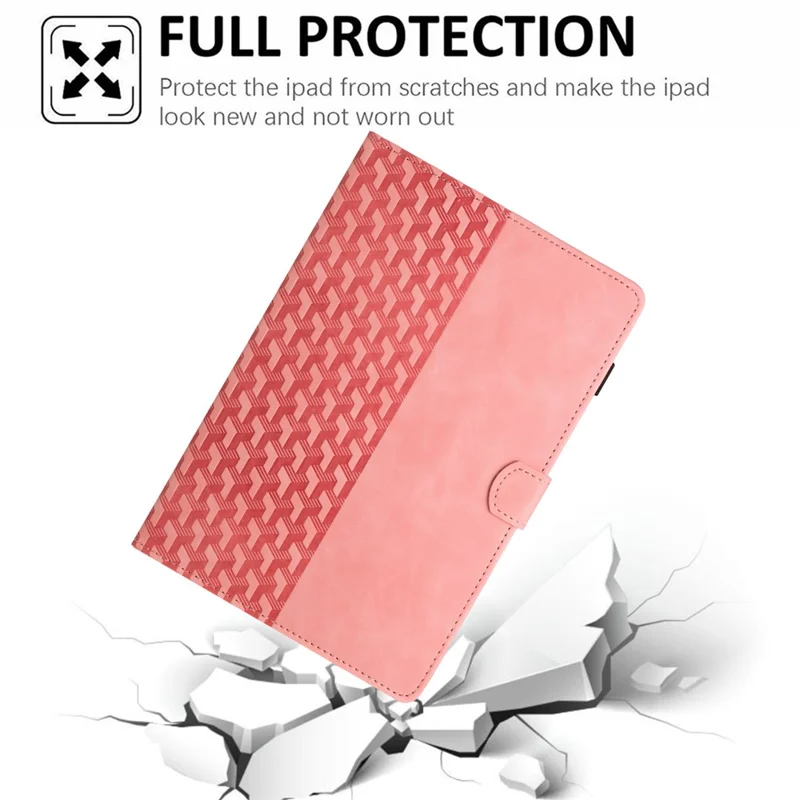 Leather Case for iPad mini / mini 2 / mini 3 / mini 4 / mini (2019) 7.9 inch Building Blocks Imprinted Tablet Cover - Pink