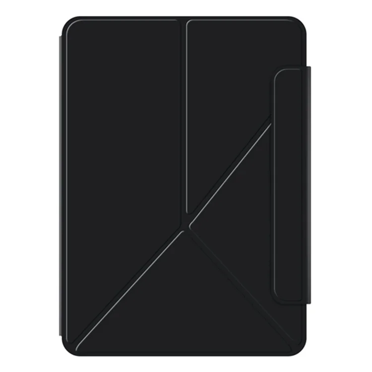 For iPad Air 11 (2025) / (2024) / Air (2022) / (2020) / Pro 11 (2022) / (2021) / (2020) / (2018) Case Magnetic PU Leather Tablet Stand Cover - Black