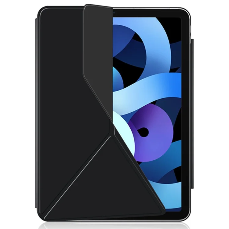 Para el iPad Air 13 (2024) Funda para Tablet Magnética de Piel de PU+PC V-fold Stand Shell - Negro