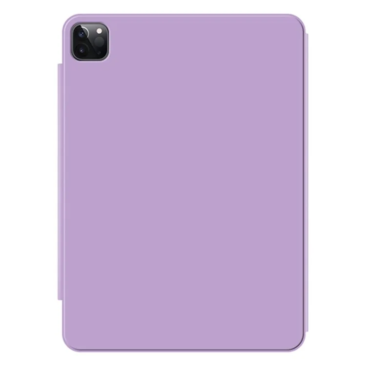 Für iPad Pro 13 (2024) Case PU-Leder+PC-Tablethülle Magnetischer Ständer Tabletthülle - Lila