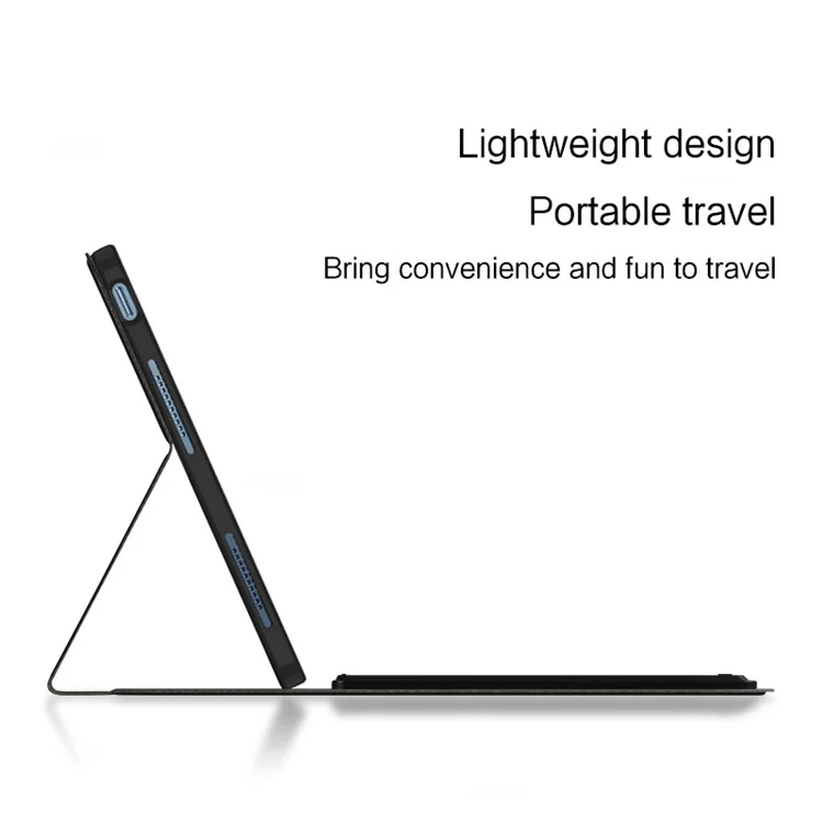 Para Samsung Galaxy Tab S9 Ultra Backlight Touchpad Bluetooth Keyboard with Pen Slot Leather Tablet Case