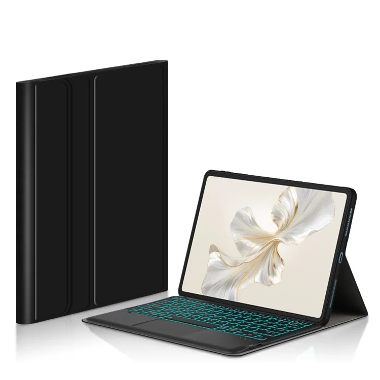 Para Samsung Galaxy Tab S9 Ultra Backlight Touchpad Bluetooth Keyboard with Pen Slot Leather Tablet Case