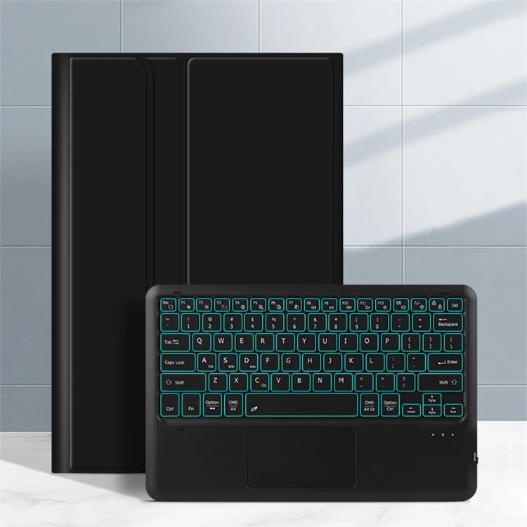 Para Samsung Galaxy Tab S9 Ultra Backlight Touchpad Bluetooth Keyboard with Pen Slot Leather Tablet Case