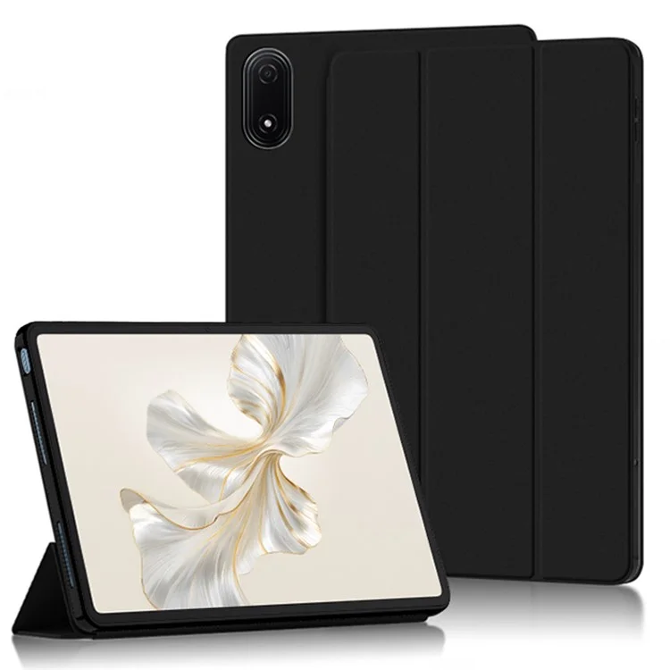 Custodia per tablet Pro For Honor Pad 9 in pelle PU con protezione completa in TPU pieghevole a trifold - Nero 