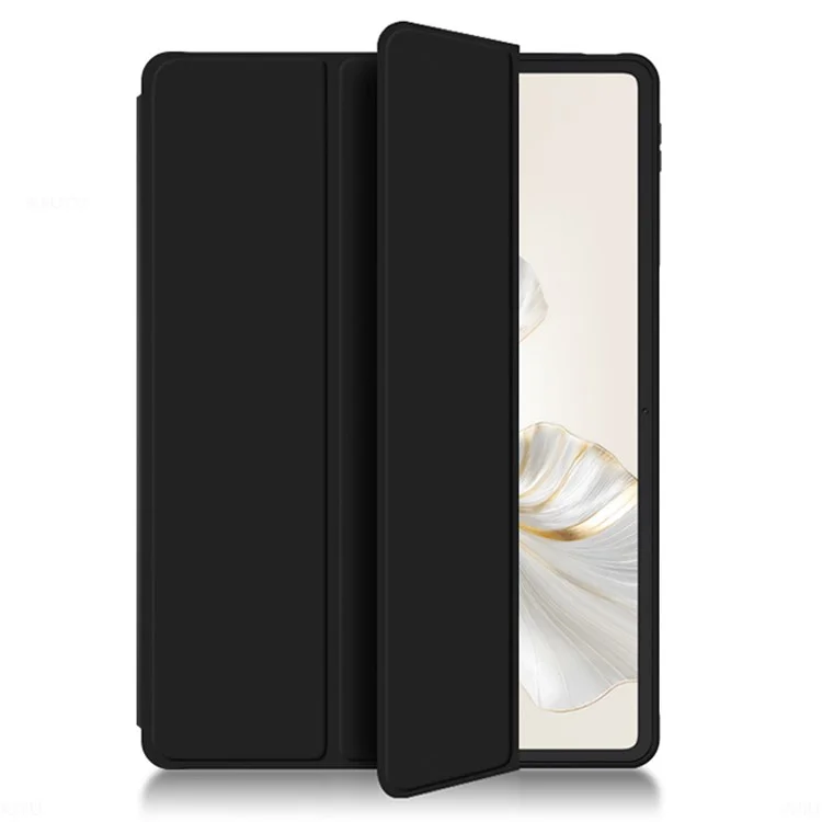 Custodia per tablet Pro For Honor Pad 9 in pelle PU con protezione completa in TPU pieghevole a trifold - Nero 