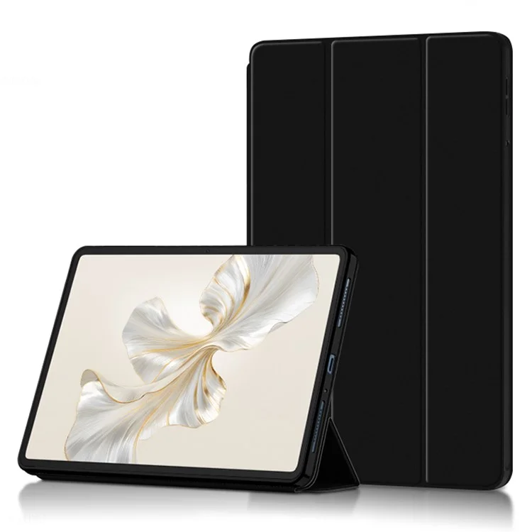 Custodia per tablet Pro For Honor Pad 9 in pelle PU con protezione completa in TPU pieghevole a trifold - Nero 