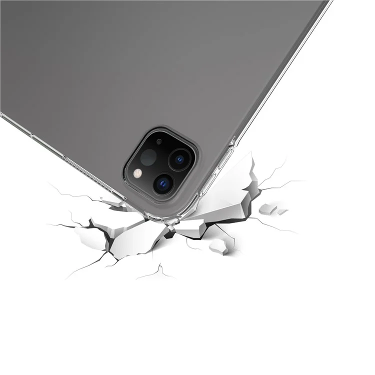 Para iPad Pro 13 (2024) Capa TPU Totalmente Transparente Proteção Tablet Cover