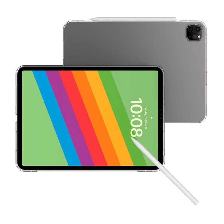 Capa traseira HD transparente TPU para iPad Pro 11 (2024) Capa para tablet