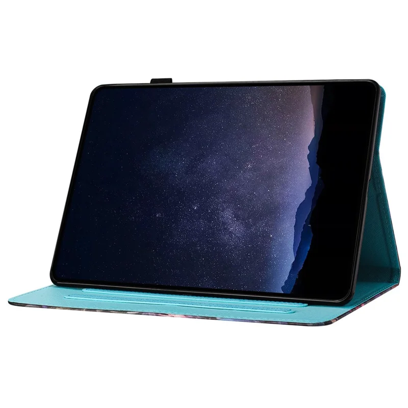 For Lenovo Tab M10 Case Pattern Printing Leather Card Holder Drop-proof Tablet Cover - Cat