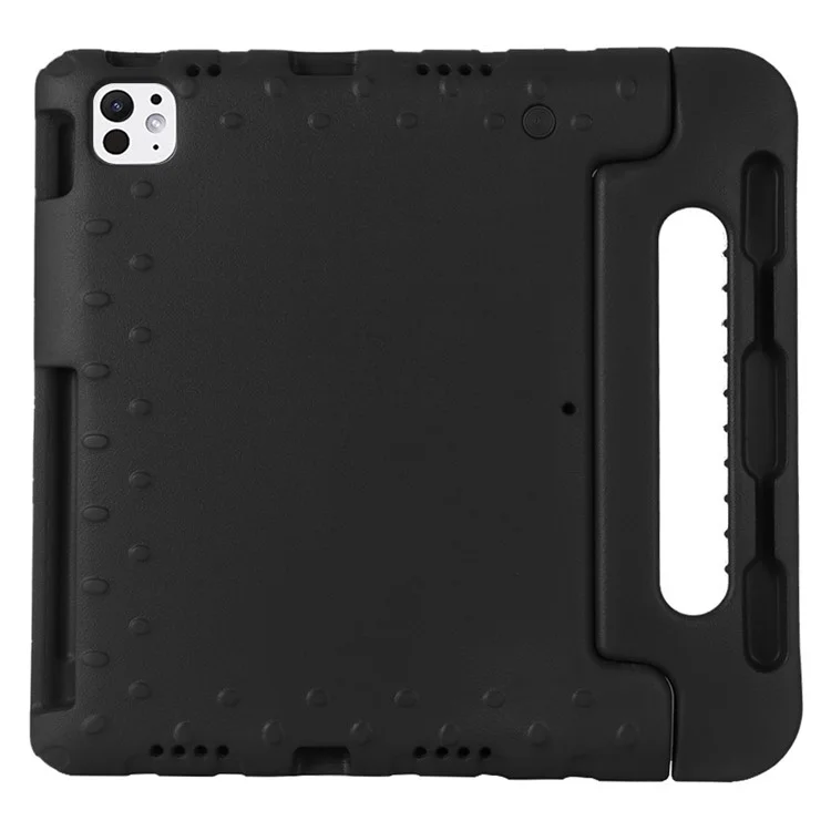For iPad Pro 11 (2024) Tablet Case Hand Grip Kickstand EVA Protective Cover - Black
