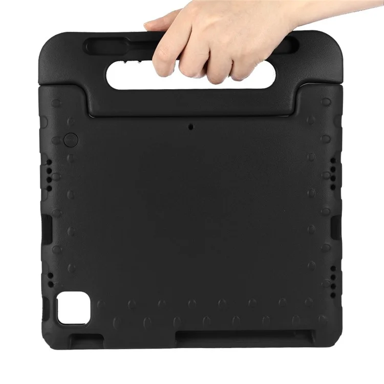 For iPad Pro 11 (2024) Tablet Case Hand Grip Kickstand EVA Protective Cover - Black