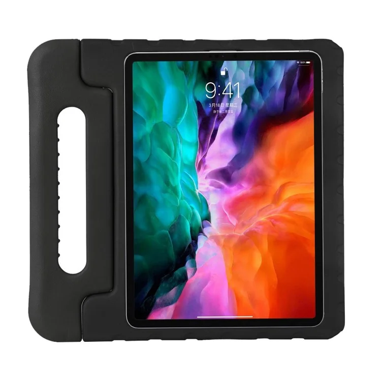 For iPad Air 13 (2025) / (2024) Case EVA Kids-Friendly Kickstand Handle Tablet Cover - Black