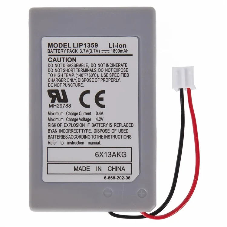 Para Sony Playstation 3 3,70V 1800mAh Batería recargable de polímero de litio Conjunto de piezas (Codificación: LIP1359) (Sin logotipo)