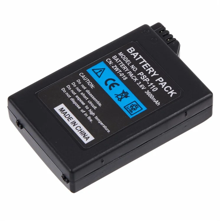 Para Sony PSP-1000 Li-Ion Polymer Battery Assembly Part 3.6V 3600mAh (Encode: PSP-110) (Sem Logotipo)