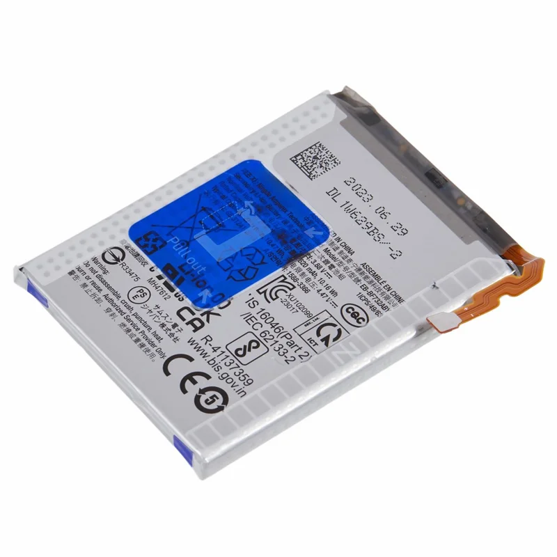 For Samsung Galaxy Z Flip5 5G 3.88V 3260mAh Rechargeable Li-Polymer Battery Assembly Part (Encode: EB-BF732ABY / EB-BF731ABY)