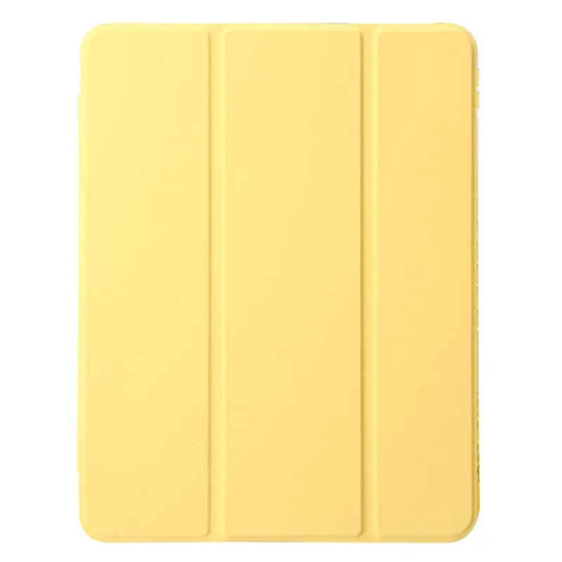 For iPad Air 11 (2026) / (2025) / (2024) Case TPU+PU Leather+Arcylic Tablet Cover Tri-Fold Stand Tablet Protector - Yellow