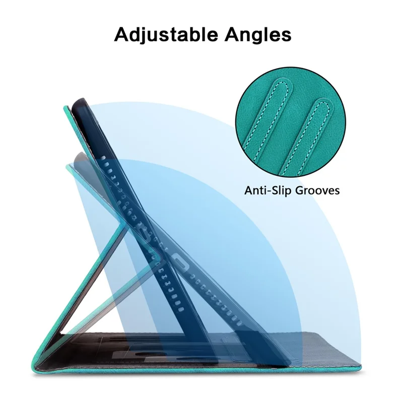 Etui skórzane z wzorem lilii na tablet Samsung Galaxy Tab S10 Lite / S10 FE / S9 FE, z funkcją podpórki, chroniące pokrycie - zielone