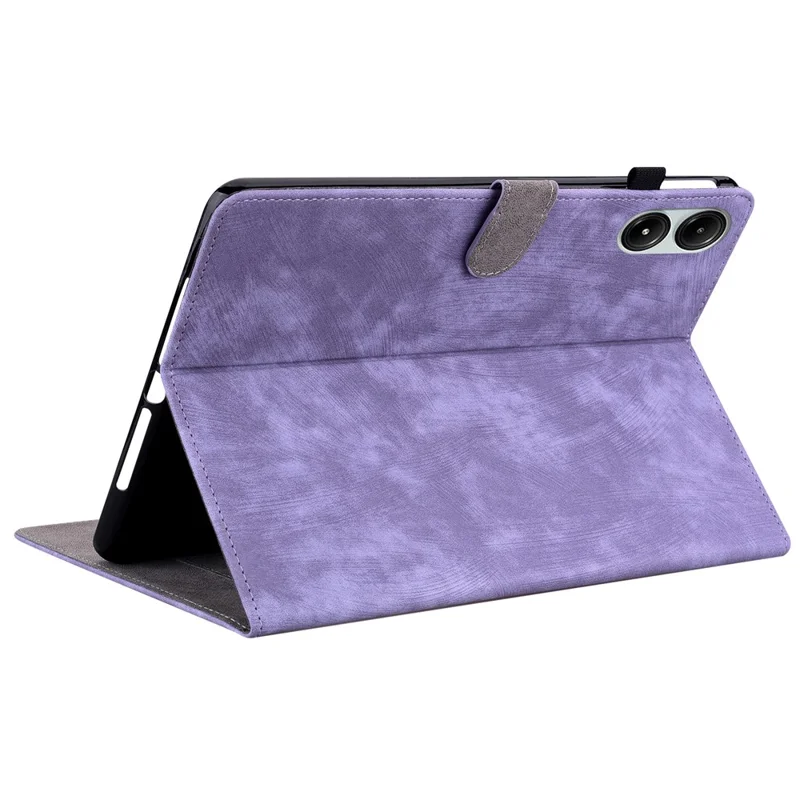 For Xiaomi Redmi Pad Pro / Redmi Pad Pro 5G / Poco Pad Case Cute Tiger Imprinted PU Leather Stand Tablet Cover - Purple