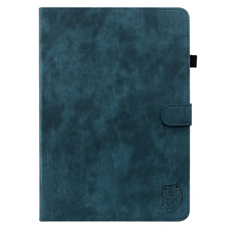 Pour Xiaomi Redmi Pad Pro / Redmi Pad Pro 5G / Poco Pad Case Cute Tiger Imprinted PU Leather Stand Tablet Cover - Blue