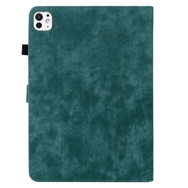 For iPad Pro 11 (2025) / 11 (2024) Wholesale Tablet Cases Tiger Pattern PU Leather Anti-slip Protective Cover - Green