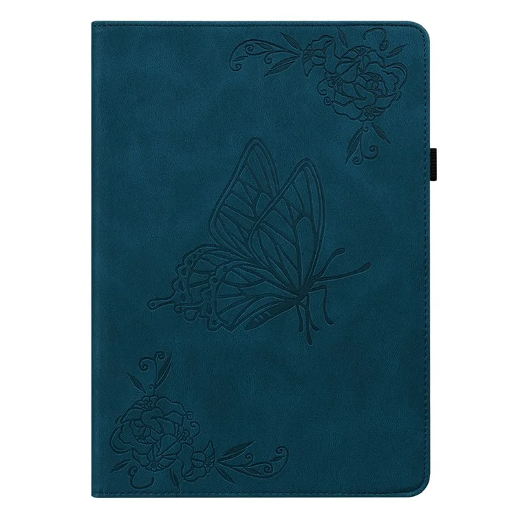 PU Leather Tablet Case for iPad Pro 11 (2024) Anti-Scratch Card Slots Flip Tablet Cover - Dark Blue