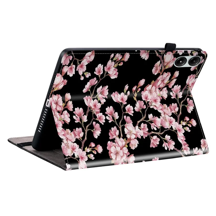 For Xiaomi Redmi Pad Pro / Redmi Pad Pro 5G / Poco Pad Case with Card Slots PU Leather Stand Tablet Cover - Plum Blossom