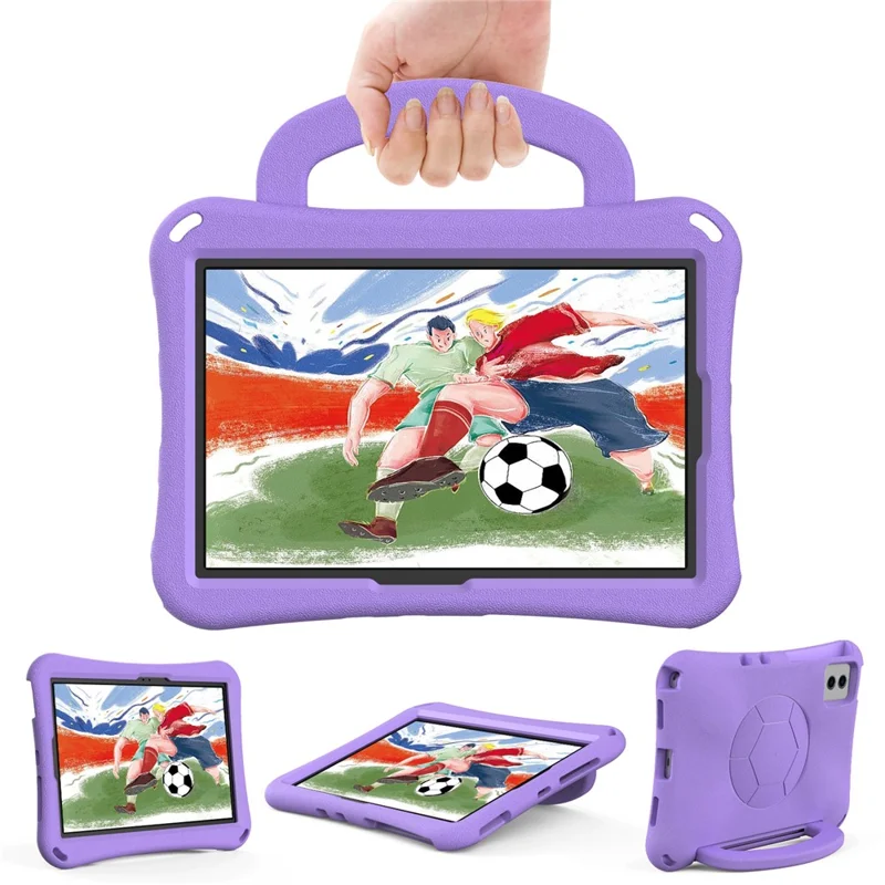 EVA-Hülle für Samsung Galaxy Tab S7 / S8 / S9 / S9 FE / Xiaomi Pad 5 / Pad 5 Pro / Lenovo Tab M11 / Xiaoxin Pad 11 2024, Ständer-Tablet-Cover - Hellviolett