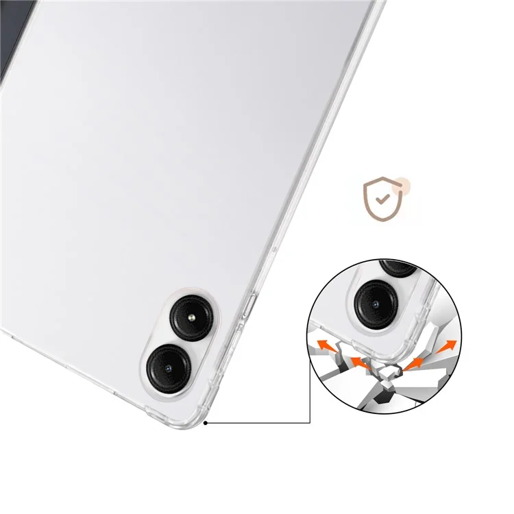 For Xiaomi Redmi Pad Pro / Redmi Pad Pro 5G / Poco Pad Case with Pen Slot Tri-Fold Stand Leather Tablet Cover Auto Wake / Sleep - Black