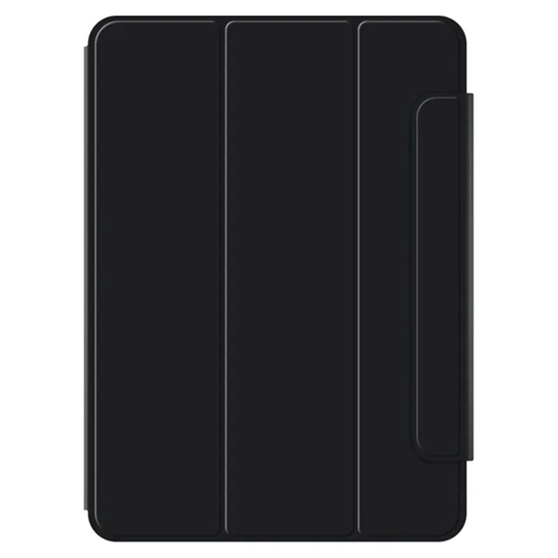 For iPad Air 11 (2025) / (2024) / Air (2022) / (2020) / Pro 11 (2022) / (2021) / (2020) / (2018) Case PU Leather Tri-Fold Stand Tablet Cover - Black