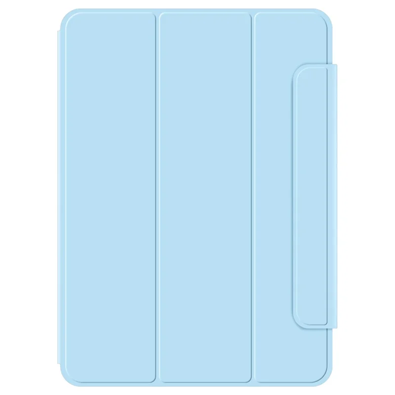 Чехол с магнитным ПУ-кожаным поворотным чехлом для iPad Air 11 (2024) (M2) - голубой