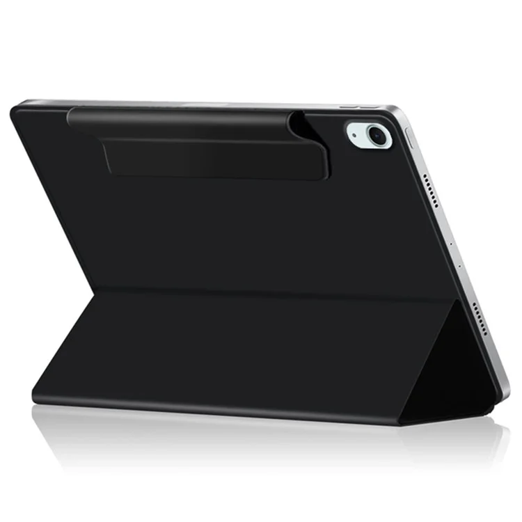 Funda de Soporte para iPad Air 13 (2024) (M2) Estuche Resistente a Golpes Magnético de Cuero PU - Negro