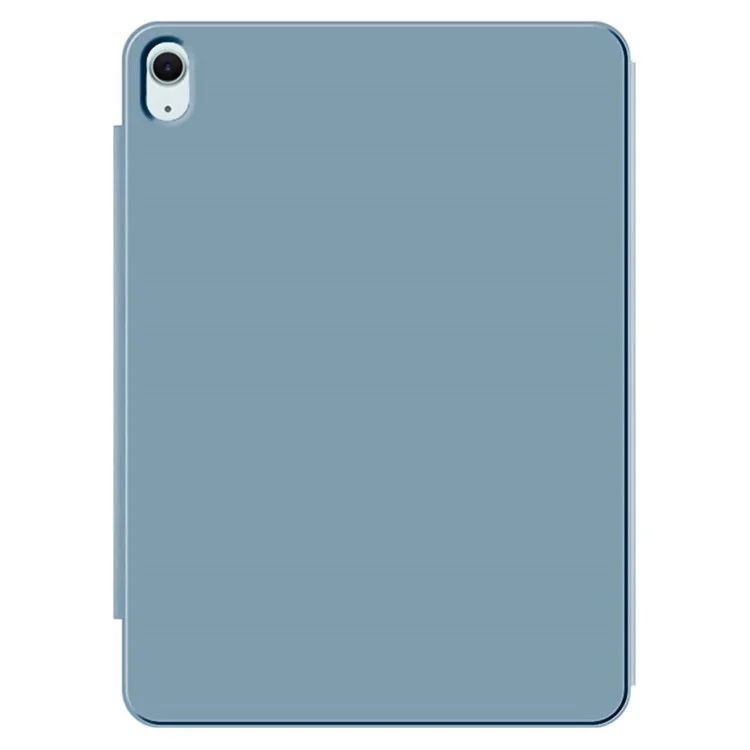 Para iPad Air 13 (2024) (M2) Capa com Suporte Resistente a Choques Magnética de Couro PU Flip Tablet Cover - Azul Cinza