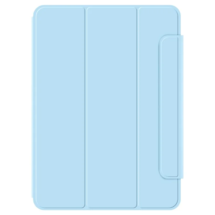 Per iPad Pro 13 (2024) (M4) Custodia con Attacco Magnetico in Pelle PU Pieghevole a Tre Ante Cover Tablet - Baby Blue