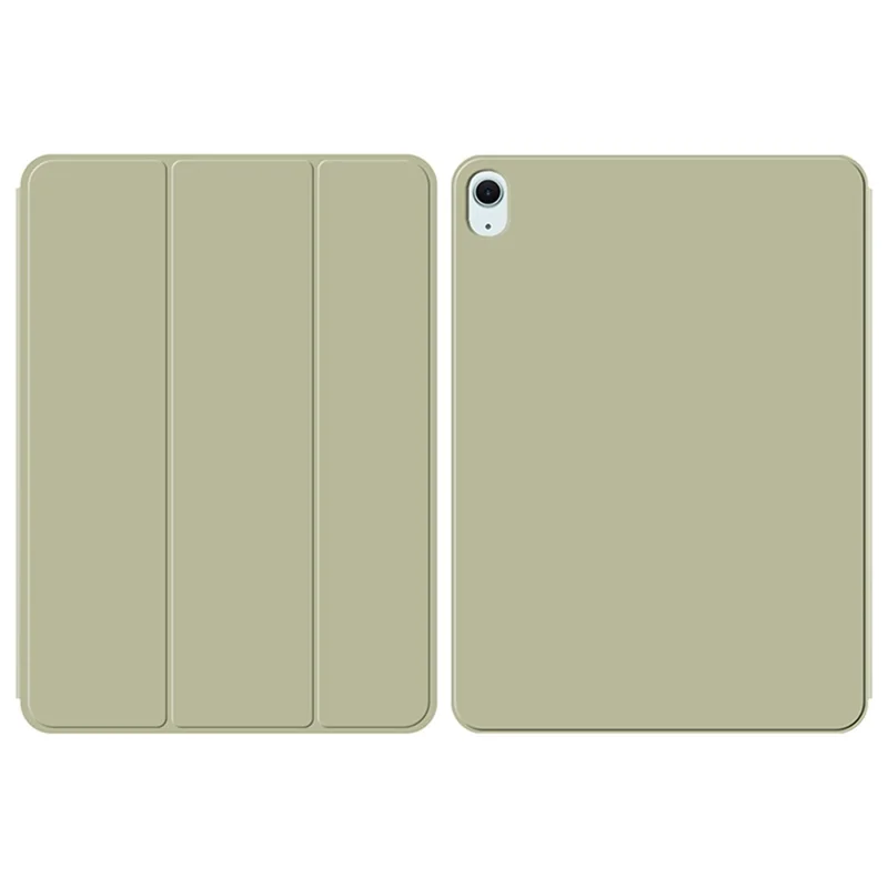 For iPad Air 11 (2025) / (2024) / Air (2022) / (2020) / Pro 11 (2022) / (2021) / (2020) / (2018) Case PU Leather Tri-Fold Stand Cover  - Light Green