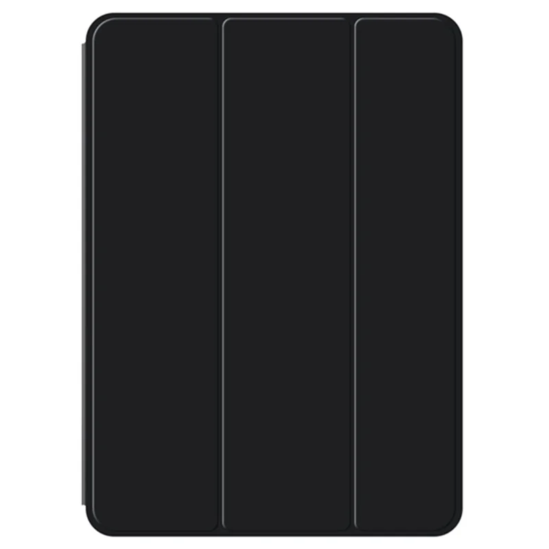 For iPad Pro 11 (2025) / 11 (2024) Case Magnetic Attachment Tri-Fold Stand Protective Shell - Black