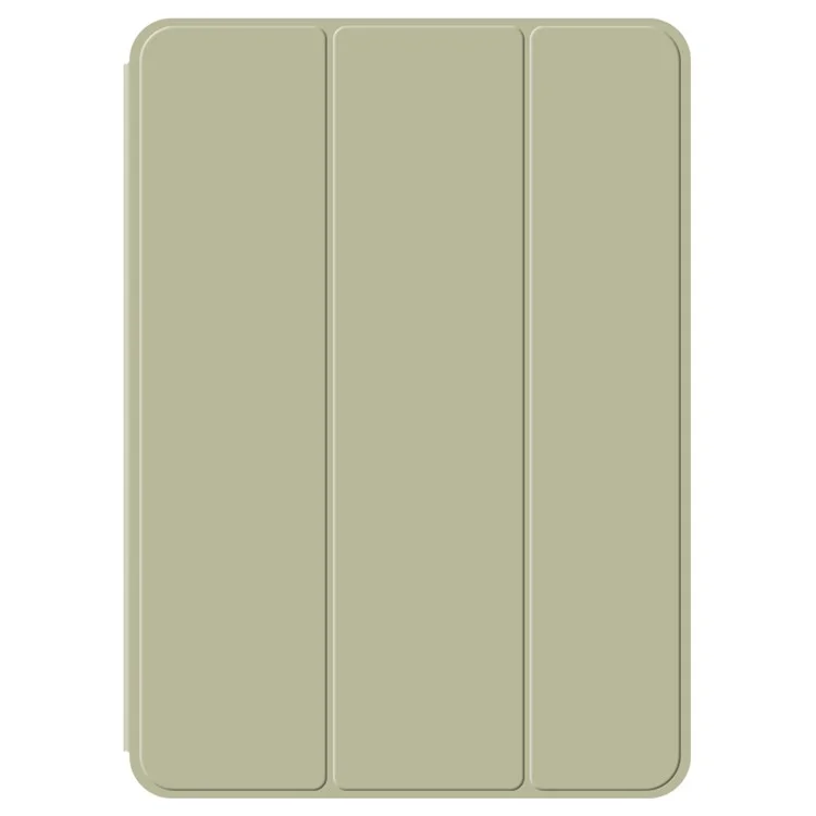 Per iPad Pro 11 (2024) (M4) Custodia Attacco Magnetico Supporto Tri-Fold Conchiglia Protettiva - Verde Chiaro