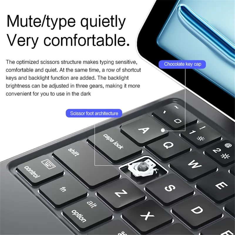 For iPad Air 11 (2026) / (2025) / (2024) / Air (2022) / (2020) / Pro 11 (2022) / (2021) / (2020) / (2018) Bluetooth-Compatible Keyboard Leather Case - Purple