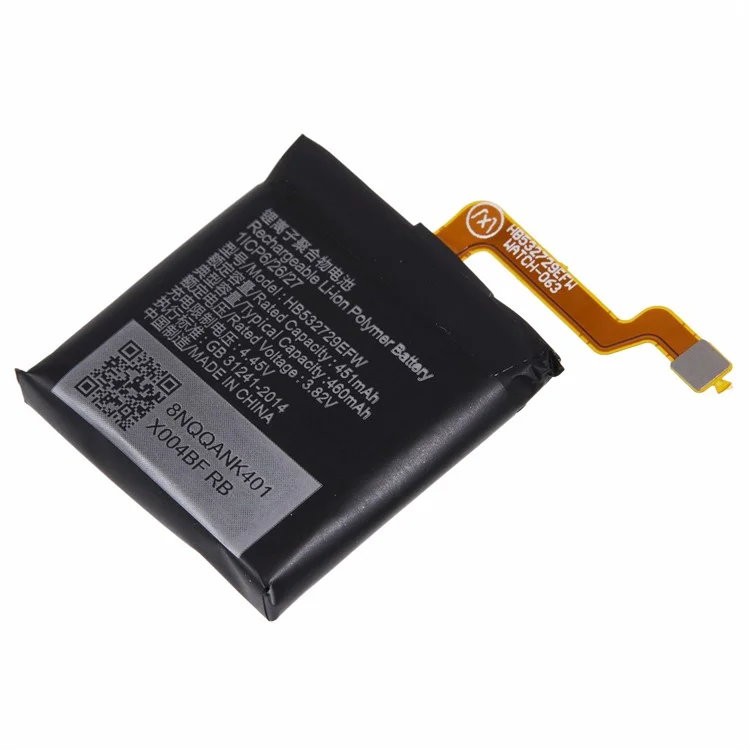 For Huawei Watch GT 2 Pro 3.82V 451mAh Rechargeable Li-Polymer Battery Assembly Part (Encode: HB532729EFW) (Without Logo)
