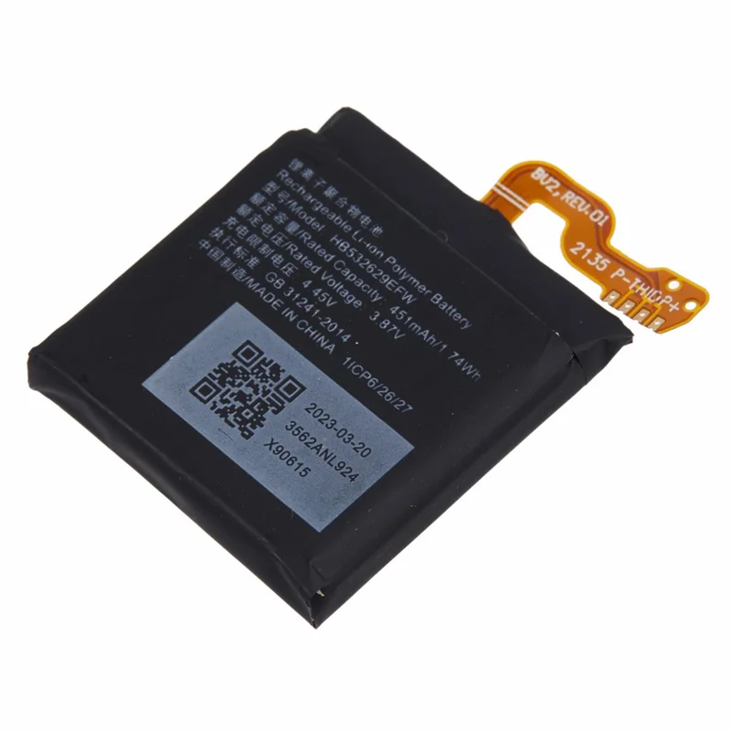 For Huawei Watch D GT Runner 3.87V 451mAh Rechargeable Li-Polymer Battery Assembly Part (Encode: HB532629EFW) (Without Logo)