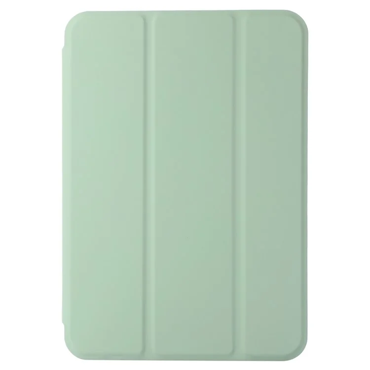 Pour iPad Air 13 (2024) Étui Tri-Fold Stand Housse en Cuir Tablette Absorption Magnétique - Vert Matcha