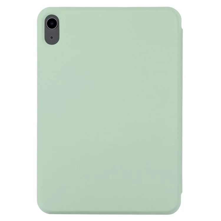 Pour iPad Air 13 (2024) Étui Tri-Fold Stand Housse en Cuir Tablette Absorption Magnétique - Vert Matcha