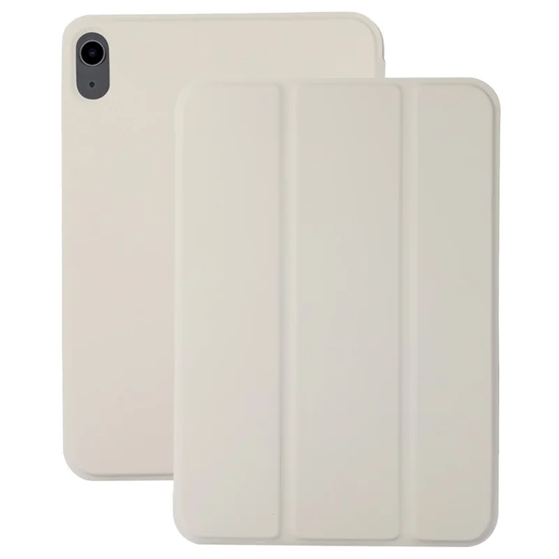 For iPad Air 13 (2026) / (2025) / (2024) Case Tri-Fold Stand Leather Tablet Cover Magnetic Absorption - White