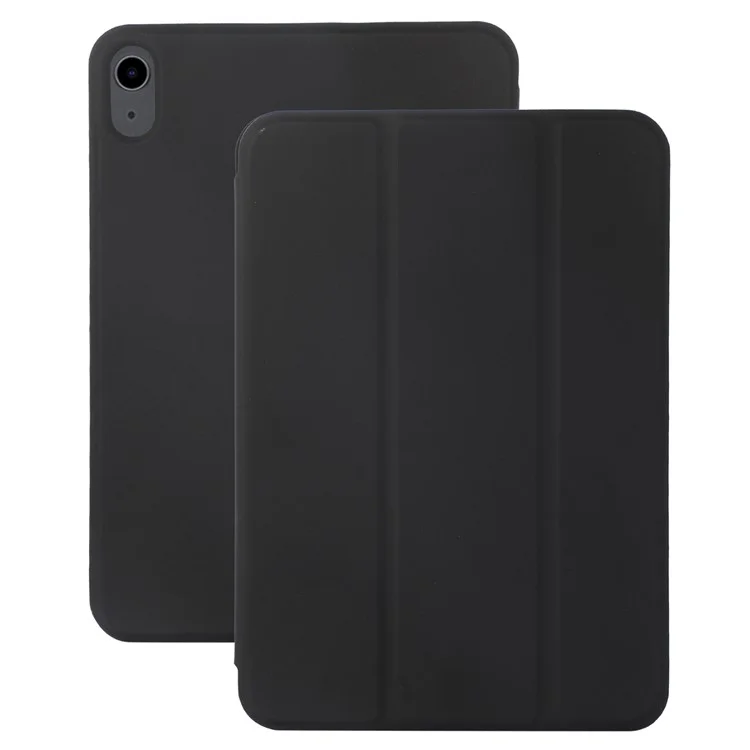 Para iPad Air 11 (2024) Case Tri-fold Stand Leather Magnetic Tablet Cover Auto Wake / Sleep - Black