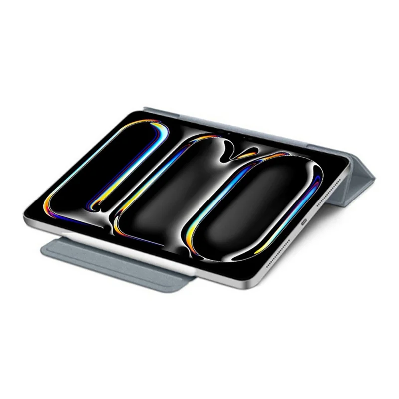 For iPad Pro 11 (2025) / 11 (2024) Case PU Leather Auto Sleep / Wake Cover Magnetic Attachment - Pink