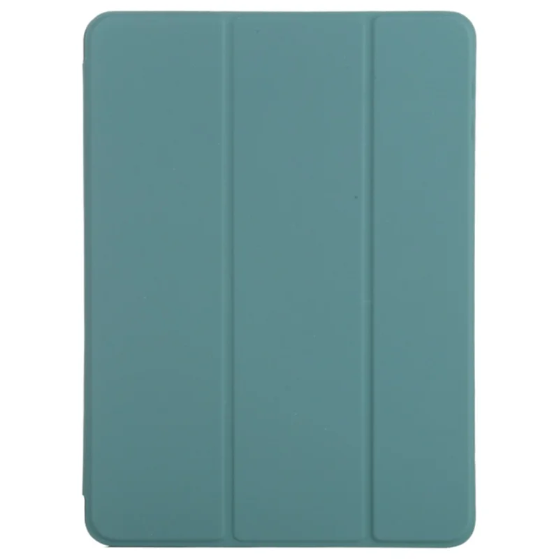 Für iPad Pro 11 (2024) Hülle PU-Leder Tri-Fold Stand Magnetisches Verschließen Tablet-Abdeckung - Mitternachtsgrün