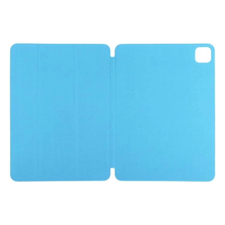 Per iPad Pro 11 (2024) Custodia in Pelle PU Tri-fold Stand Chiusura Magnetica Custodia Tablet - Blu Cielo